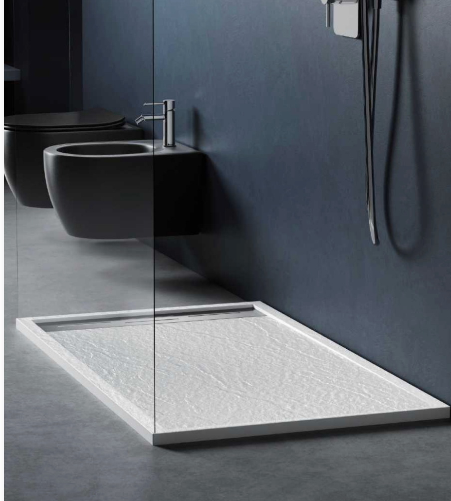 Receptaculo de ducha 100x70 Textura Piedra Antideslizante y Ultra Resistente