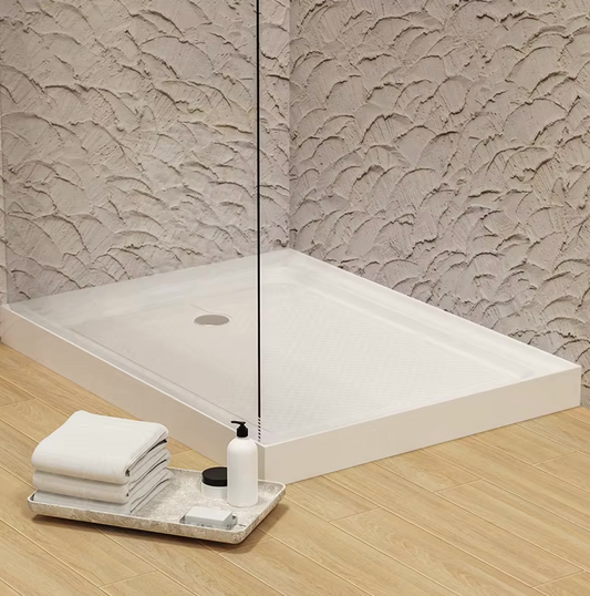 Receptaculo de Ducha Acrílico 100x70x13,5cm Ultra Resistente incluye desagüe y embellecedor