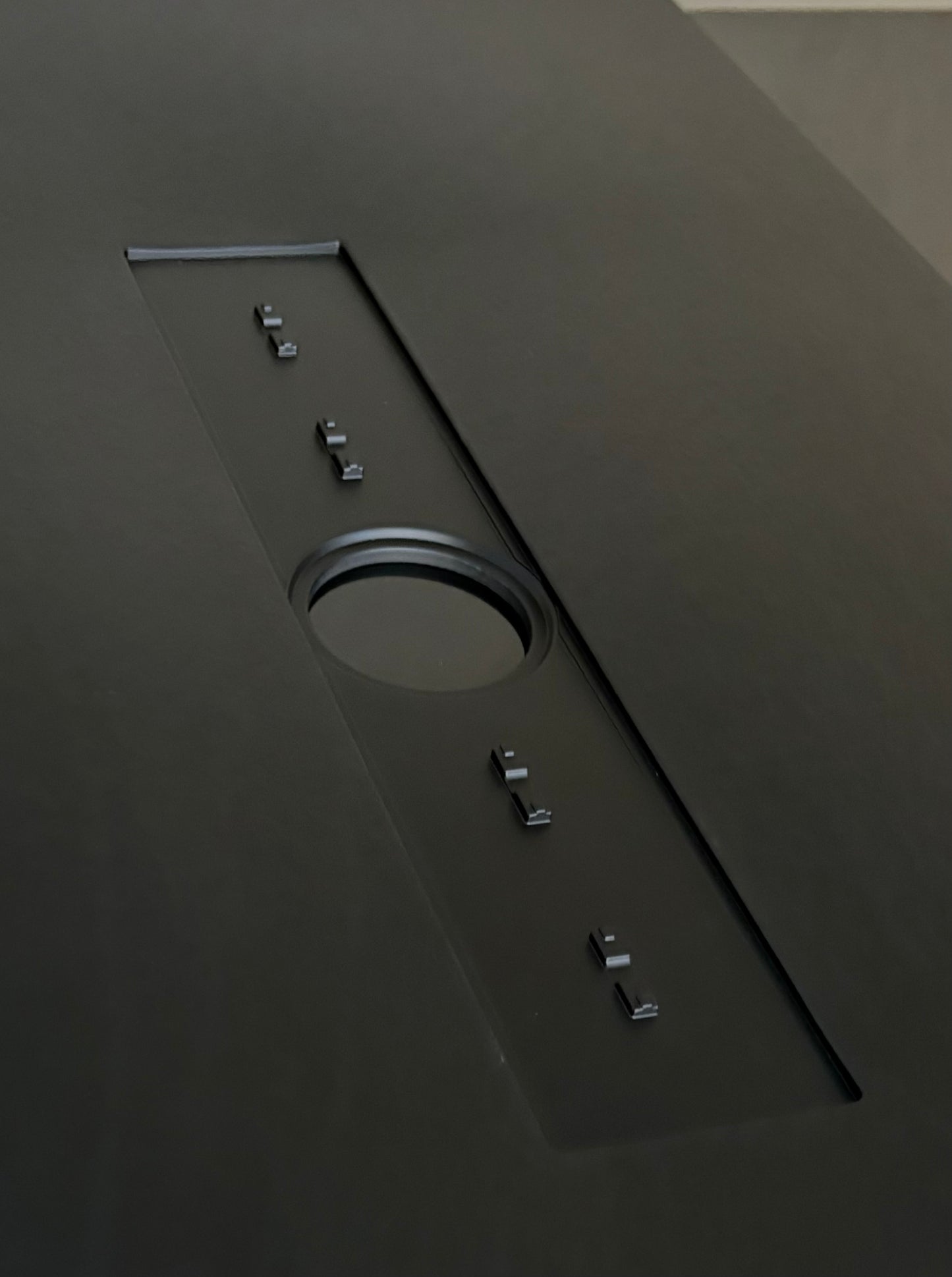 Receptaculo piedra de pizarra 120x70cm  Ultra-Resistente Marca VELSTON con desagüe incluido