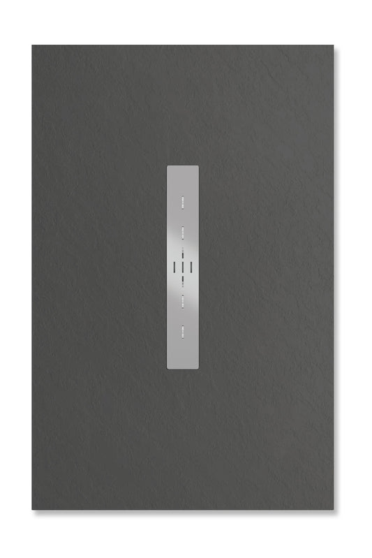 Receptaculo piedra de pizarra 120x70cm  Ultra-Resistente Marca VELSTON con desagüe incluido