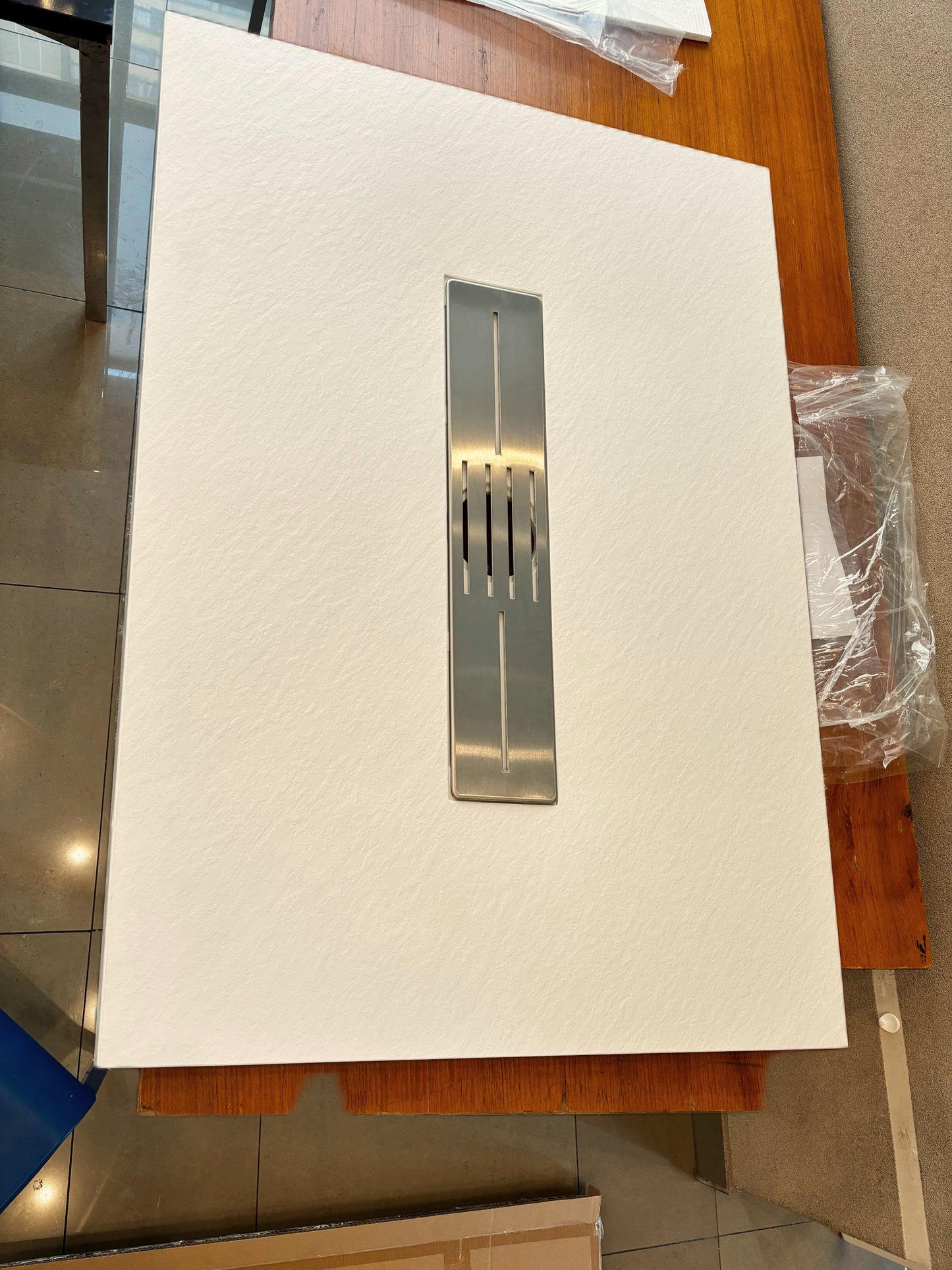 Receptaculo de ducha Textura Piedra Artificial Ultra Resistente 100x80