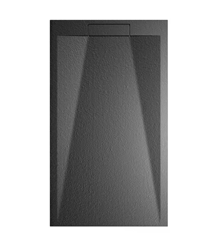 Receptáculo de ducha extraplano VÉLSTON 140x80cm negro piedra
