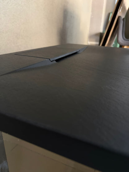 Receptáculo de ducha extraplano VÉLSTON 140x80cm negro piedra