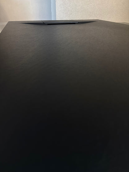 Receptáculo de ducha extraplano VÉLSTON 140x80cm negro piedra