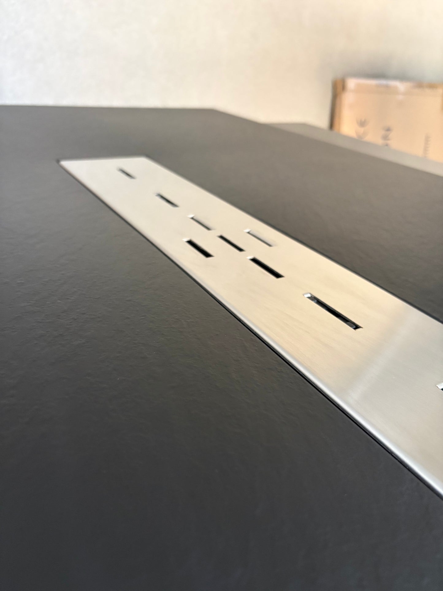 Receptaculo piedra de pizarra 120x70cm  Ultra-Resistente Marca VELSTON con desagüe incluido